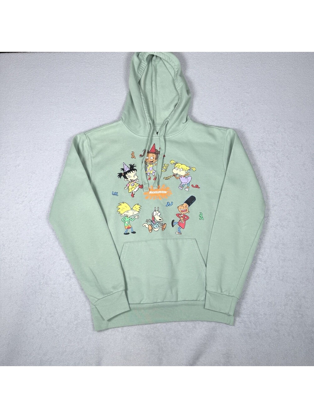 Nickelodeon The Rugrats Monsters Ren And Stimpy Hey Arnold Hoodie Size Small